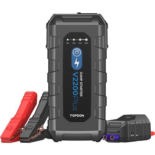TOPDON V2200PLUS V2200Plus 2-in-1 2200 Peak Amp Jump Starter &amp; Battery/System Tester