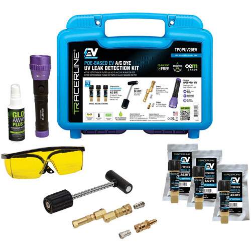 Tracer Products TPOPUV20EV POE-Based EV A/C Dye UV Leak Detection Kit