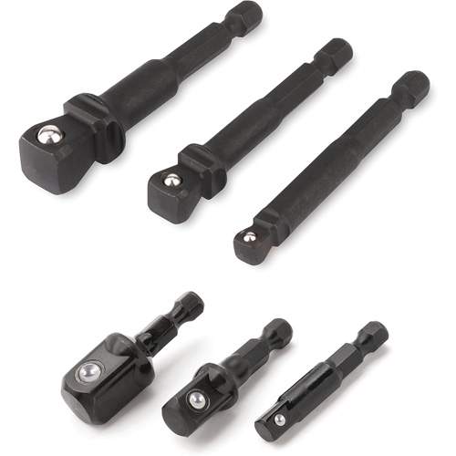 Titan 12001 6-Piece Stubby &amp; Wobble Socket Adapter Set