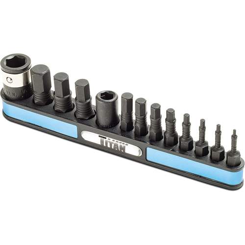 Titan 16038 Metric Impact Hex Bit Set
