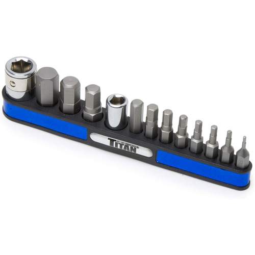 Titan 16112 Metric Bit Socket Set with Magnetic Holder
