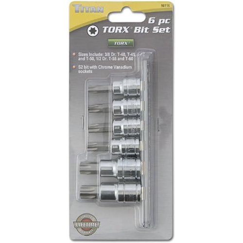 Titan 16116 Bit Socket Set