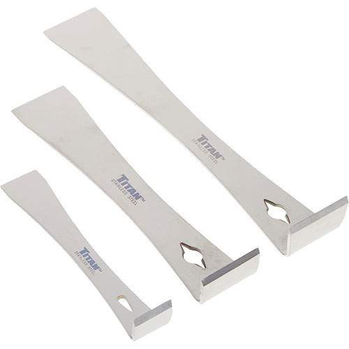 Titan 17007 Titan&reg; 3-Piece Stainless Steel Pry Bar/Scraper Set