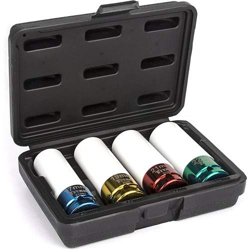 Titan 21095 4 Piece Non-Marring Lug Nut Socket Set