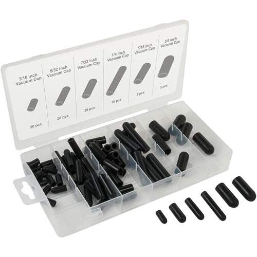 Titan 45253 Titan&reg; 80-Piece Silicone Rubber Vacuum Cap Assortment