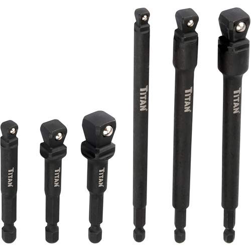 Titan 49036 6-Piece Wobble Socket Adapter Set
