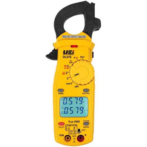 UEI DL579 600A Dual Display TRMS Clamp with Temp/Capacitance