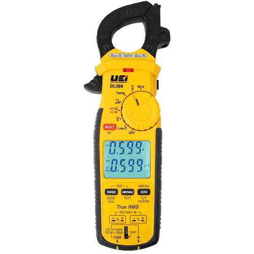UEI DL599 Wireless TRMS Clamp Meter with 3-Phase Rotation Tests