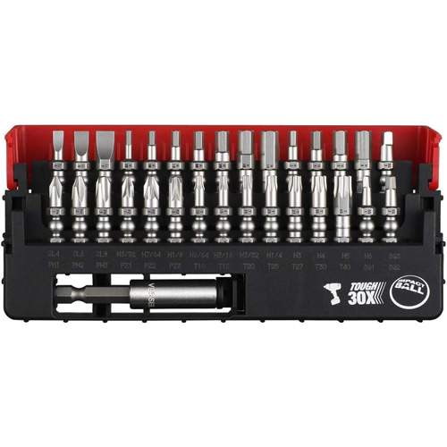 VESSEL TOOL IB31P02U 31-Piece Impact Bit Set with Case and Magnetic Bit Holder