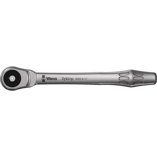 Wera 05004003001 Zyklop 1/4" Push Through Metal Ratchet