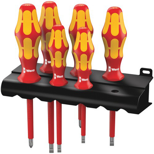 Wera 5006145001 Kraftform Plus Series 100 Screwdriver Set &amp; Rack