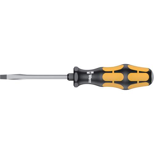 Wera 05018262001 Slotted Demolition Screwdriver, 3/16", 7-3/8" L, Plastic Handle