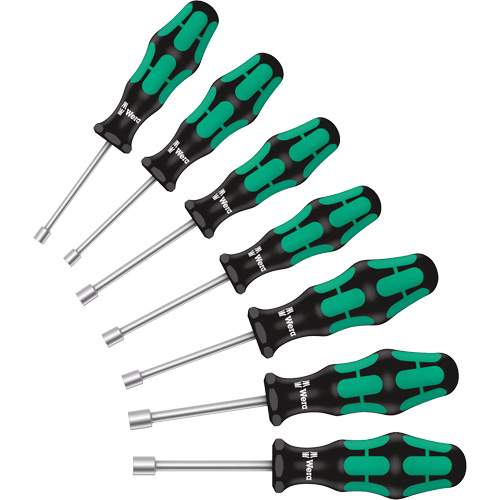 Wera 05029510001 7-Piece 395 Series Metric Nutdriver Set