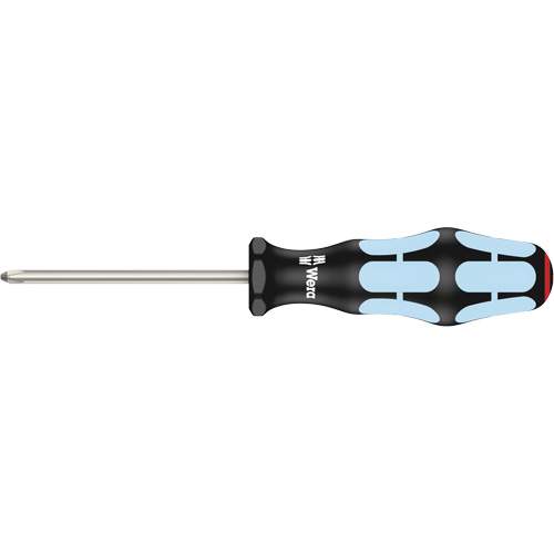 Wera 05032021001 3350 Phillips Screwdriver, #1, 7" L, Plastic Handle