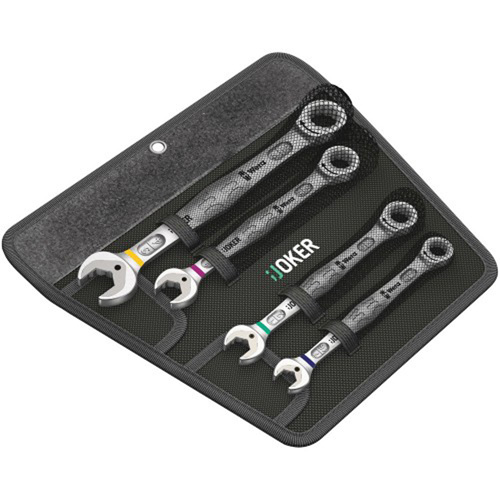 Wera 5073295001 JOKER SET OF RATCHETING COMBINATION WRENCHES, IMPERIAL