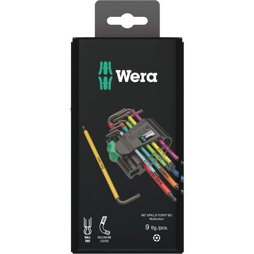 Wera 05073599001 L-Key Set, 9 Pcs., Tor