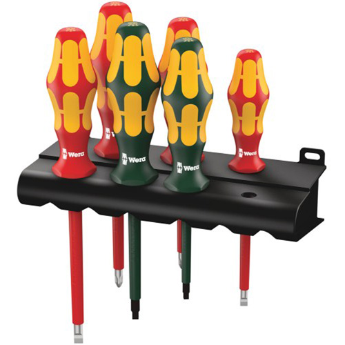 Wera 5347777001 160 I/168 I/6 Rack Screwdriver Set Kraftform Plus