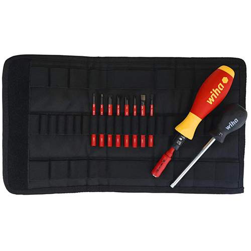 WIHA 28789 11-Piece Insulated TorqueVario-S &amp; SlimLine Blade Set