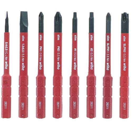 WIHA 28789 11-Piece Insulated TorqueVario-S &amp; SlimLine Blade Set