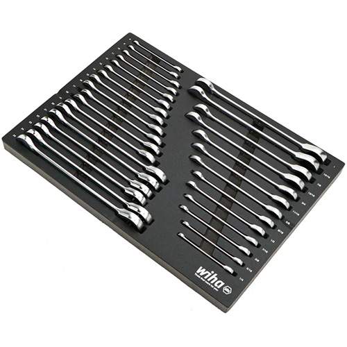 WIHA 30392 Ratcheting Wrench Tray Set