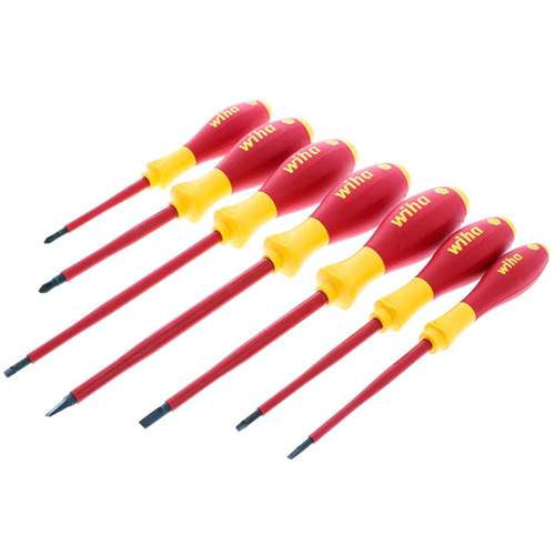 WIHA 32097 7-Piece Insulated SoftFinish&reg; Screwdriver Set