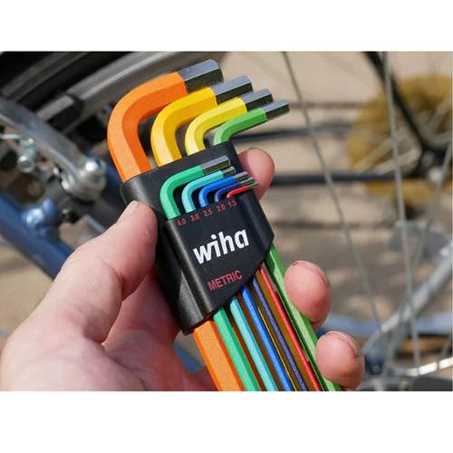 WIHA 66980 Ball End Colour Coded Hex L-Key Set