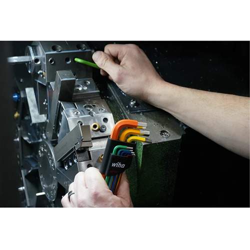 WIHA 66980 Ball End Colour Coded Hex L-Key Set