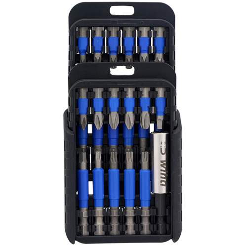 WIHA 70289 TerminatorBlue Impact Driver Bit Set with Belt Clip