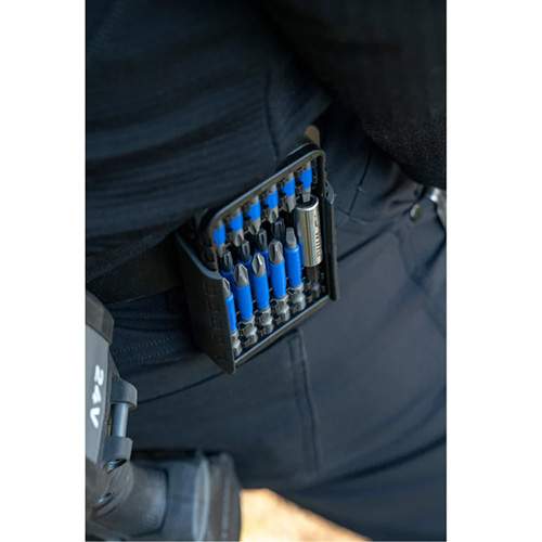 WIHA 70289 TerminatorBlue Impact Driver Bit Set with Belt Clip