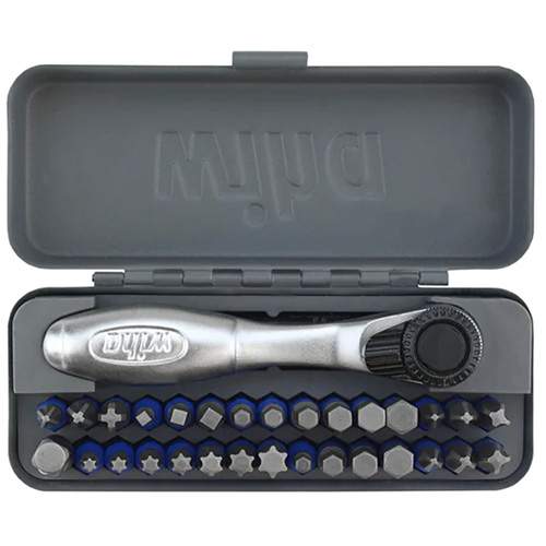 WIHA 76889 GoBox TerminatorBlue Impact Bit Set with Mini Ratchet