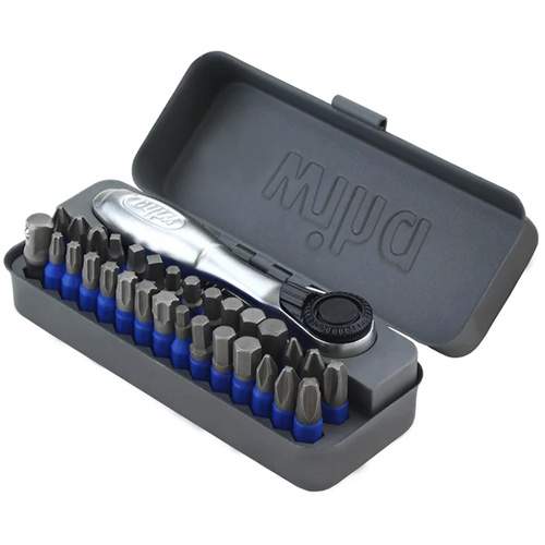 WIHA 76889 GoBox TerminatorBlue Impact Bit Set with Mini Ratchet