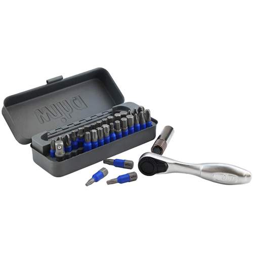 WIHA 76889 GoBox TerminatorBlue Impact Bit Set with Mini Ratchet