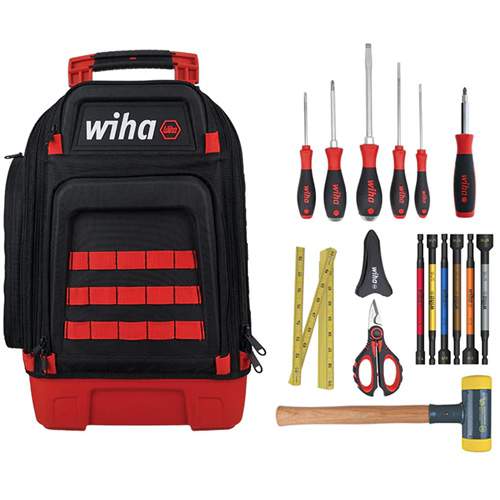 WIHA 91875 Industrial MRO Tool Kit in Heavy Duty Backpack