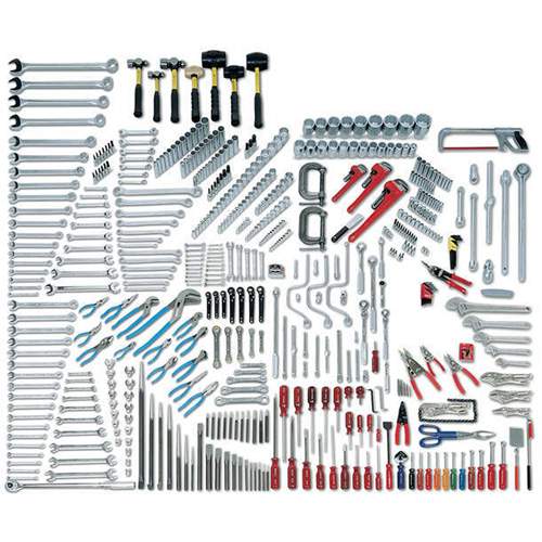 Wright Tool 107 Fractional &amp; Metric Master Tool Set with 1/4", 3/8", 1/2" &amp; 3/4" Drives