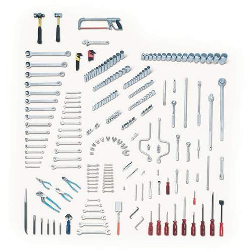 Wright Tool 113 Fractional &amp; Metric Master Tool Set with 1/4", 3/8", 1/2" &amp; 3/4" Drives