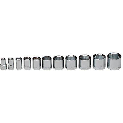 Wright Tool 379 3/8 Inch Dr 8 Pt 11 Pc Standard Socket
