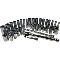 ATD 1200 44 Pc. 1/4 Inch Drive 6 Point SAE And Metric Pro Socket Set