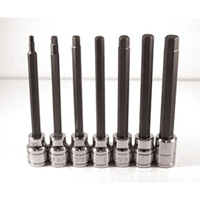 ATD 13786 7 Pc. Extra Long SAE Hex Bit Socket Set