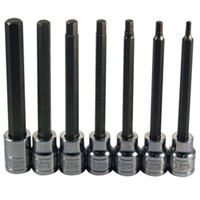 ATD 13787 7 Pc. Extra Long Metric Hex Bit Socket Set