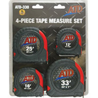 4 Pc. Tape Measure Set ATD330 | ToolDiscounter