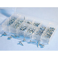 ATD 349 200 Pc. Hex Washer Head Self-Drilling Screw Assortment