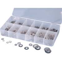 350 Pc. Stainless Lock And Flat Washer Assortment ATD360 | ToolDiscounter