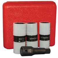 ATD 4354 4 Pc. 1/2 Inch Dr. Protective Wheel Nut Flip Impact Socket S