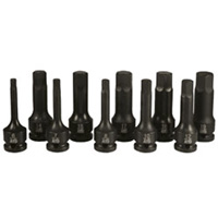 1/2 Inch Dr Metric Impact Hex Driver Set 10Pc ATD4605 | ToolDiscounter