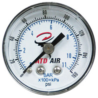Air Gauge 0-160 PSI Standard, Back Mount ATD7921 | ToolDiscounter