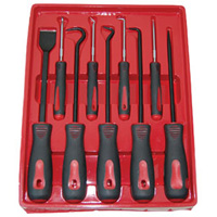 ATD 8424 9 Pc. Scraper, Hook & Pick Set