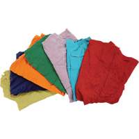 Aurora Tools JP783 Recycled Material Wiping Rags, Cotton, Mix Colors, 25 lbs.