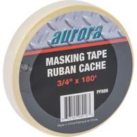 Aurora Tools PF886 General Purpose Masking Tape, 18 mm (3/4") W x 55 m (180') L, Beige