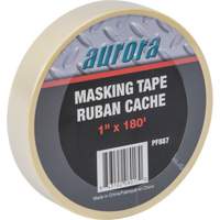 Aurora Tools PF887 General Purpose Masking Tape, 24 mm (1") W x 55 m (180') L, Beige