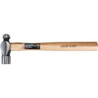 Aurora Tools TJZ041 Ball Pein Hammer, 24 oz. Head Weight, Plain Face, Wood Handle